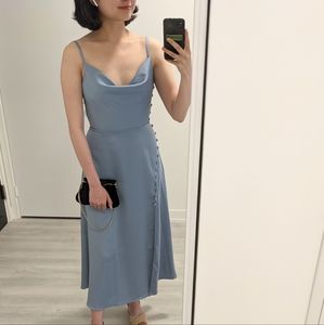 Cowl Neck Wedding Guest Dress